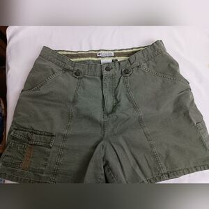 2/$30 COLUMBIA Olive Green Cargo‎ Summer Shorts (#1,522)